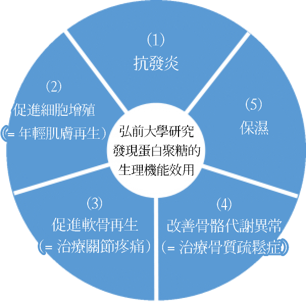 弘前大學研究發現蛋白聚糖的生理機能效用